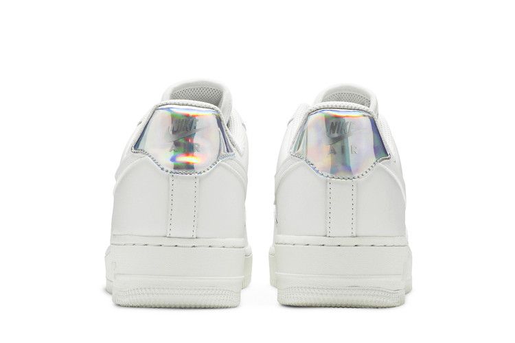 white iridescent nike air force 1