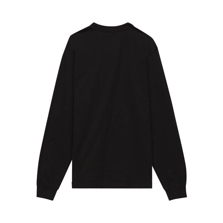 Stussy Stock Logo Long-Sleeve T-Shirt Black