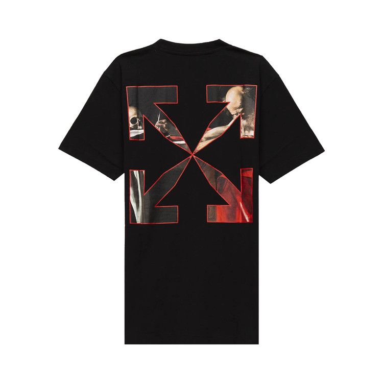 Off-White Caravaggio Short-Sleeve Slim Tee 'black/Red'