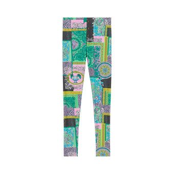 VERSACE 'Barocco’ leggings Multicolor Barocco mid-rise leggings in multicoloured - Versace | Mytheresa