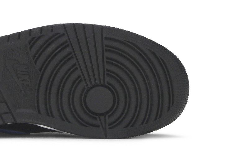 Jordan 1 Mid Black Royal Tumbled Leather