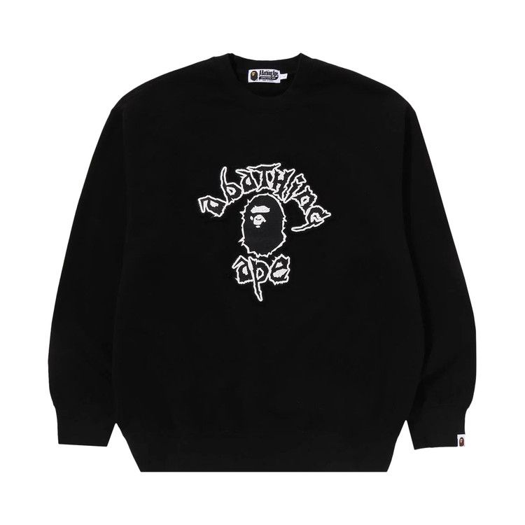 a bathing ape BAPEトレーナー　黒 Buy BAPE Mad Ape College Heavy Washed Crewneck 'Black