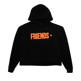 Vlone orange and black hoodie sale