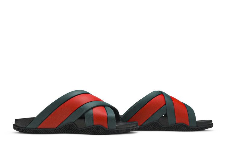 Gucci Rubber Slide 'green Red'
