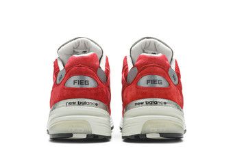 new balance 992 kith kithmas burgundy white