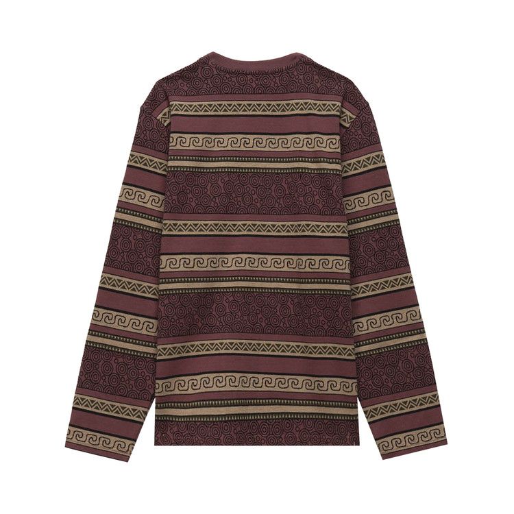 Stussy Sumatra Long-Sleeve T-Shirt Maroon