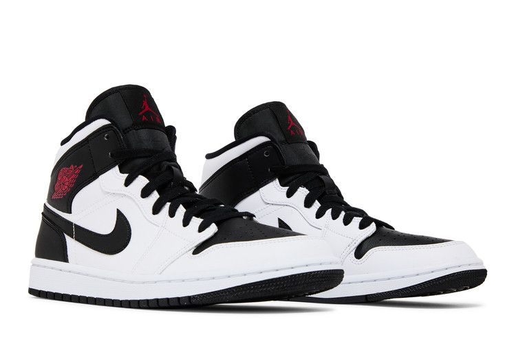Wmns Air Jordan 1 Mid 'white Black'