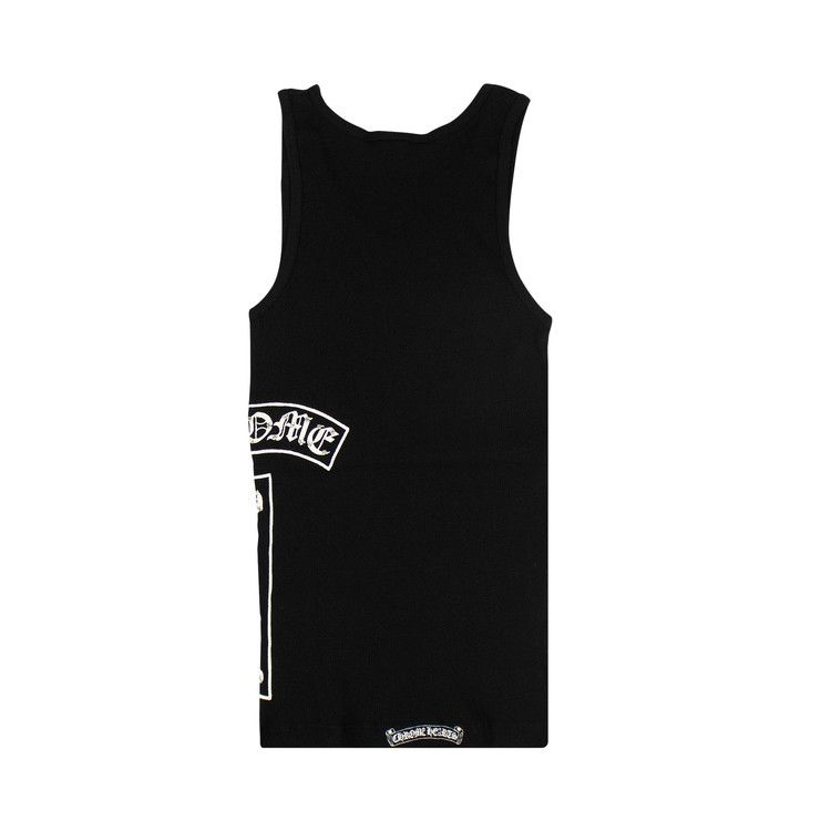 Buy Chrome Hearts Ribbed Swarovski Crystal Side Logo Tank Buy Chrome Hearts Ribbed Swarovski Crystal Side Logo Tank