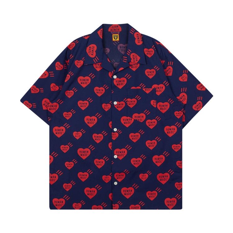 Buy Human Made Heart Aloha Shirt 'Navy' - HM19SH011 NAVY | GOAT