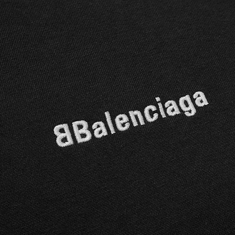 Balenciaga Corporate Logo Tee 'black/White'