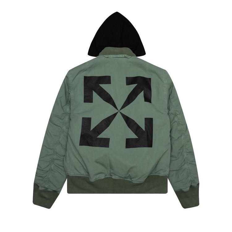 Buy Off-White Vintage Arrow Bomber 'Hedge Green/Black