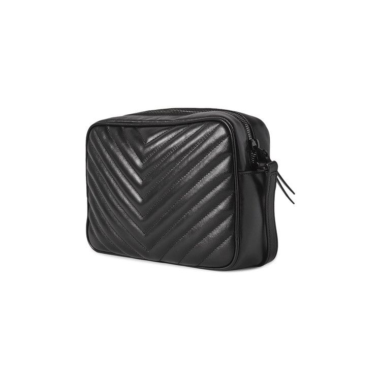 Saint Laurent Lou Quilted Leather Shoulder Bag Nero
