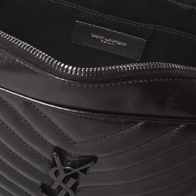 Saint Laurent Lou Quilted Leather Shoulder Bag Nero