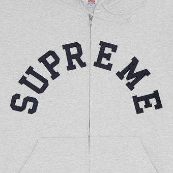 Buy Supreme x Champion Zip Up Hooded Sweatshirt 'Ash Grey