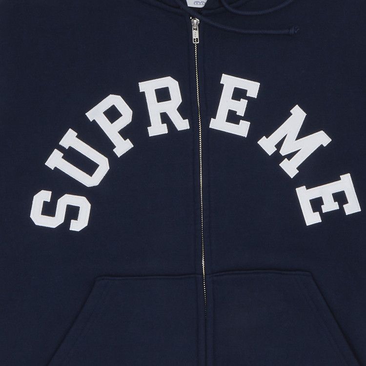 SS24 Supreme Champion Zip Up Hooded Sweatshirt チャンピオン Supreme Champion Zip Up Hooded Sweatshirt Navy Men's - SS24 - US