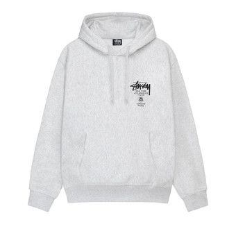 Stussy グレー ジップアップパーカー M ホワイト Stussy グレー ジップアップパーカー 【公式通販】