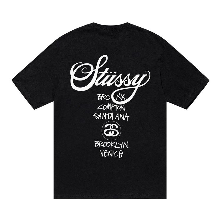 Stussy World Tour T-Shirt Black