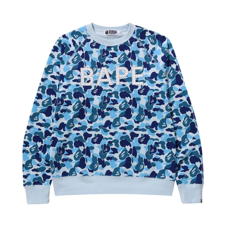 BAPE Color Camo Crystal Stone Relaxed Fit Crewneck Sweatshirt (SS22) Green