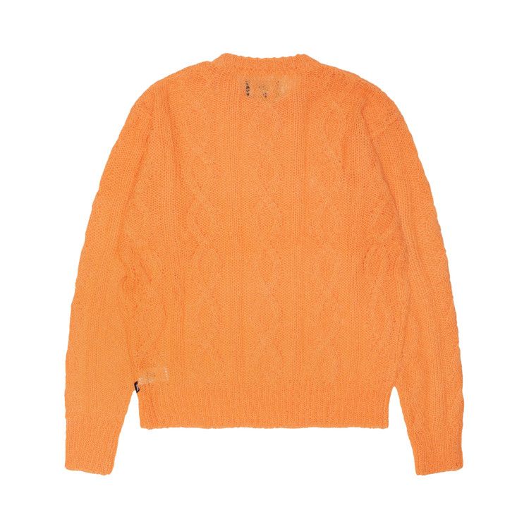 Stussy Cable Loose Knit Sweater Melon