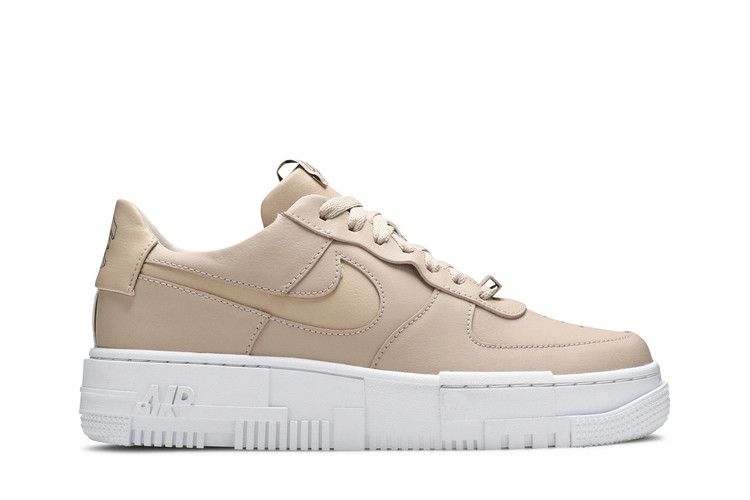 nike air force 1 pixel particle beige on feet