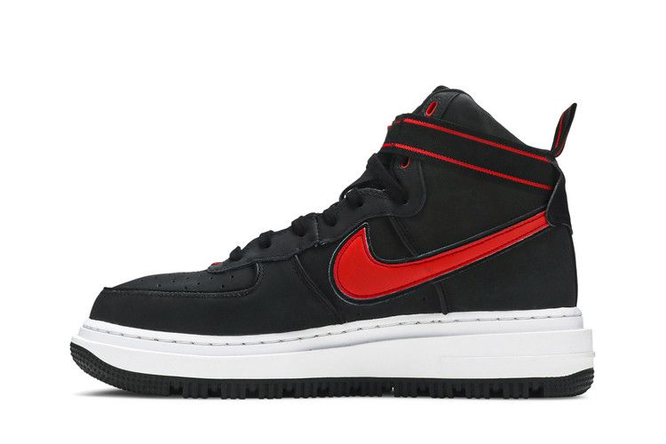 Black and red air force 1 high best sale