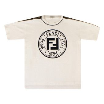 Buy Fendi Fendirama Logo Oversized T-Shirt 'White' - FAF073