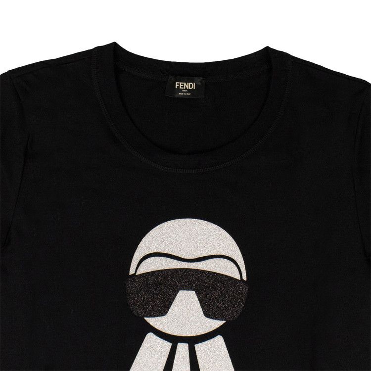 Buy Fendi x Karl Lagerfeld T-Shirt 'Black' - FAF072 8IV