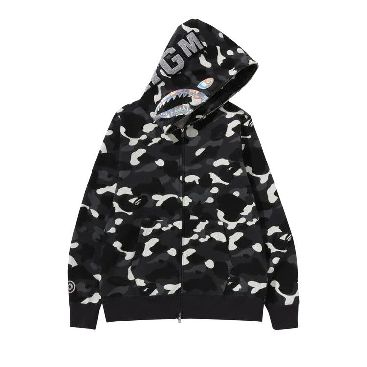 Buy BAPE City Camo Shark Full Zip Hoodie Black 1K30 115 003 BLACK GOAT CA