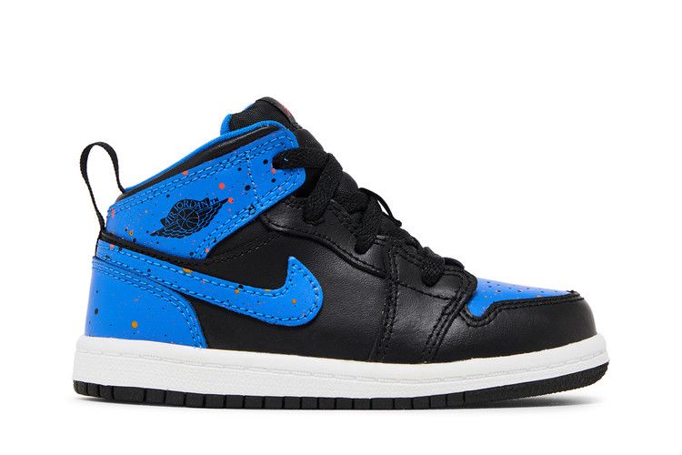 Jordan 1 Mid Royal Paint Splatter (TD)