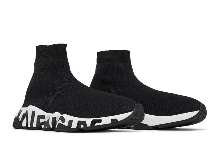 Balenciaga Speed Sneaker Midsole Graffiti - Black White
