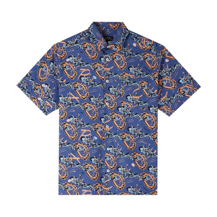 A.P.C. Ross Short-Sleeve Shirt 'Blue' — foto 2