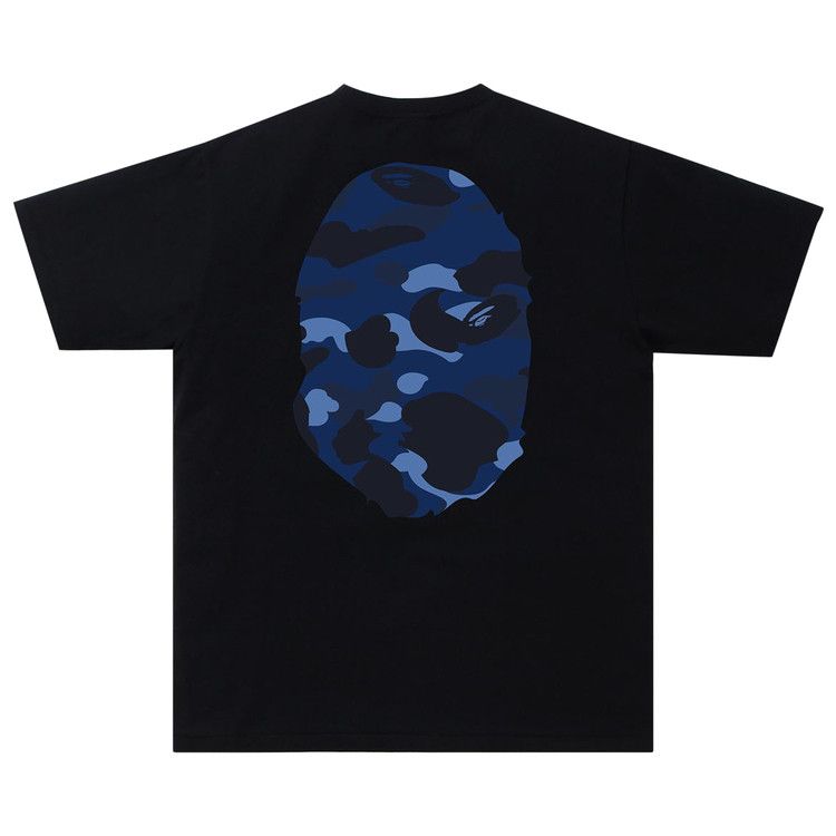 Buy BAPE Color Camo Big Ape Head Tee 'Black/Navy' - 1G30 110