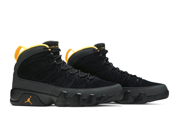 black university gold charcoal retro 9