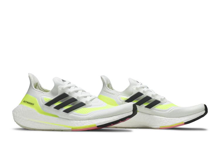 Adidas Ultraboost 21 'white Solar Yellow'