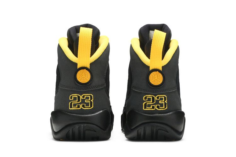 Air Jordan 9 RETRO Gs 'dark Charcoal University Gold'