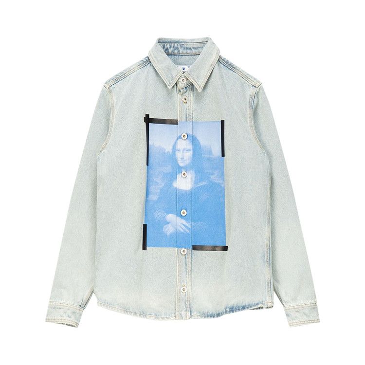 Buy Off-White Monalisa Denim Shirt 'Bleach White