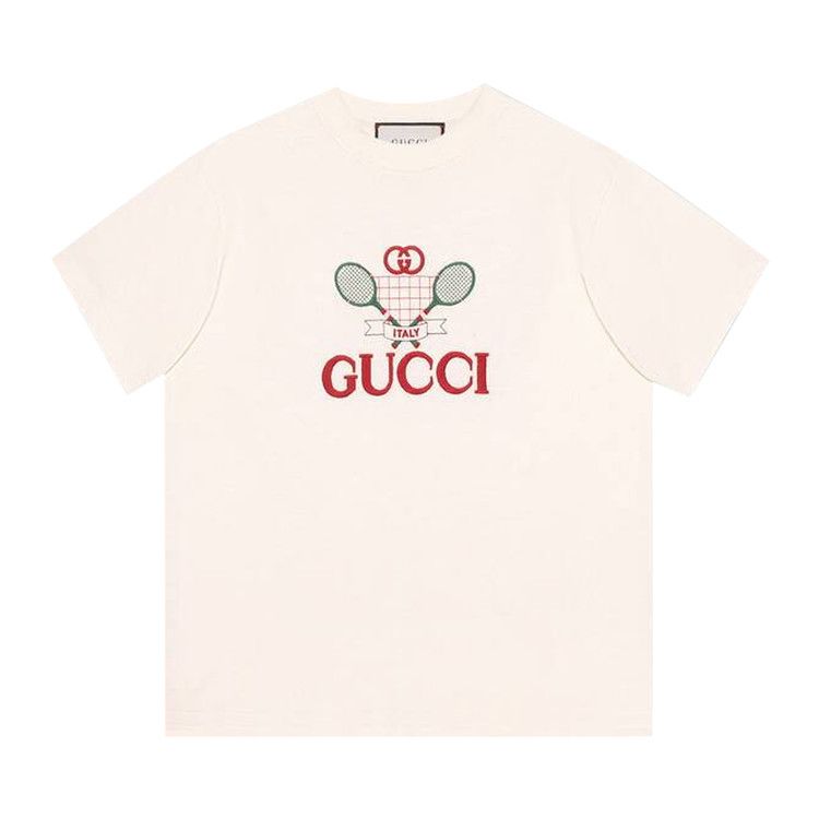 Buy Gucci Tennis T-Shirt 'Off White' - 580762 XJBHP 7136 | GOAT