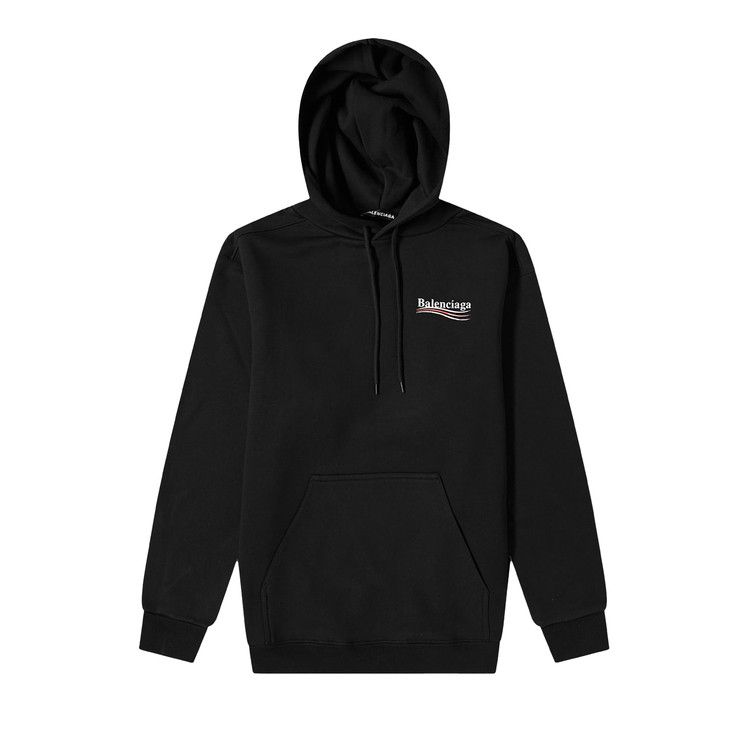 Balenciaga Political Campaign Hoodie Black