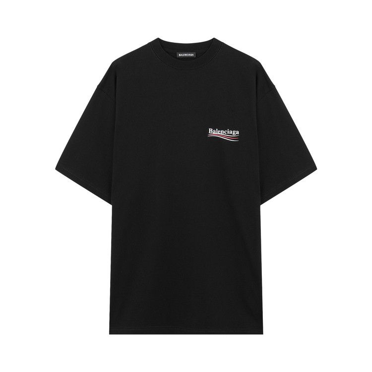 Balenciaga Logo Print T-Shirt Black