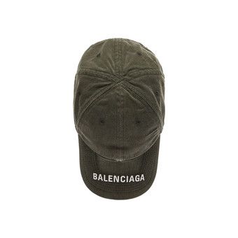 BALENCIAGA Washed Denim ベースボールキャップ L 黒 バレンシアガ BALENCIAGA ベースボールキャップ ロゴ入り ベルト