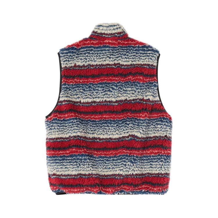 Buy Stussy Striped Sherpa Vest 'Multicolor' - 118400 MULT | GOAT