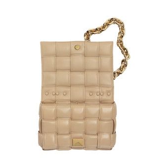 Buy Bottega Veneta Chain Cassette Bag 'Porridge/Gold' - 631421