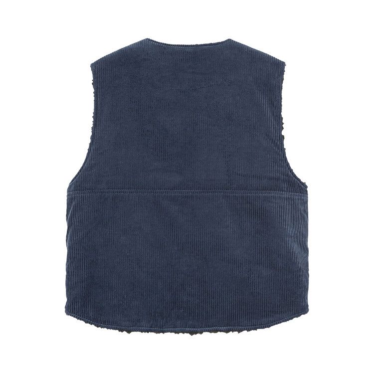 Stussy Wide Wale Reversible Vest Navy