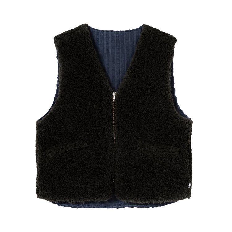 Stussy Wide Wale Reversible Vest Navy