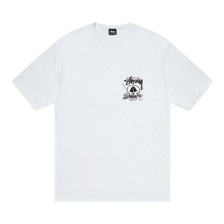 Stüssy グラフィックTシャツ ホワイト Stussy X Ease World Tour Graffiti Script White T-shirt Size Medium