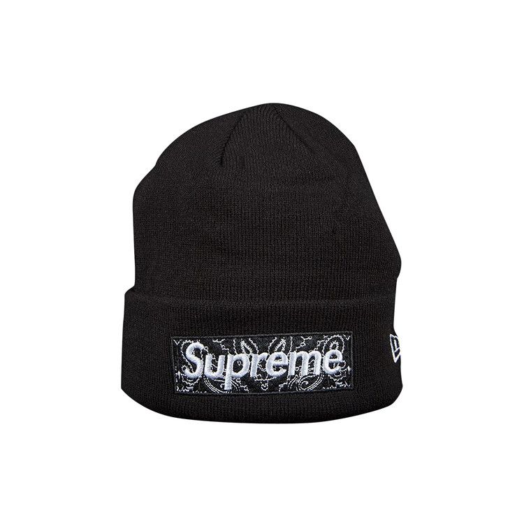 Buy Supreme x New Era Box Logo Beanie 'Black' - FW19BN4 BLACK | GOAT