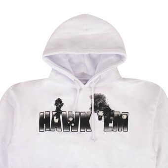 Buy Vlone x Pop Smoke Hawk 'Em Hooded Sweatshirt 'White