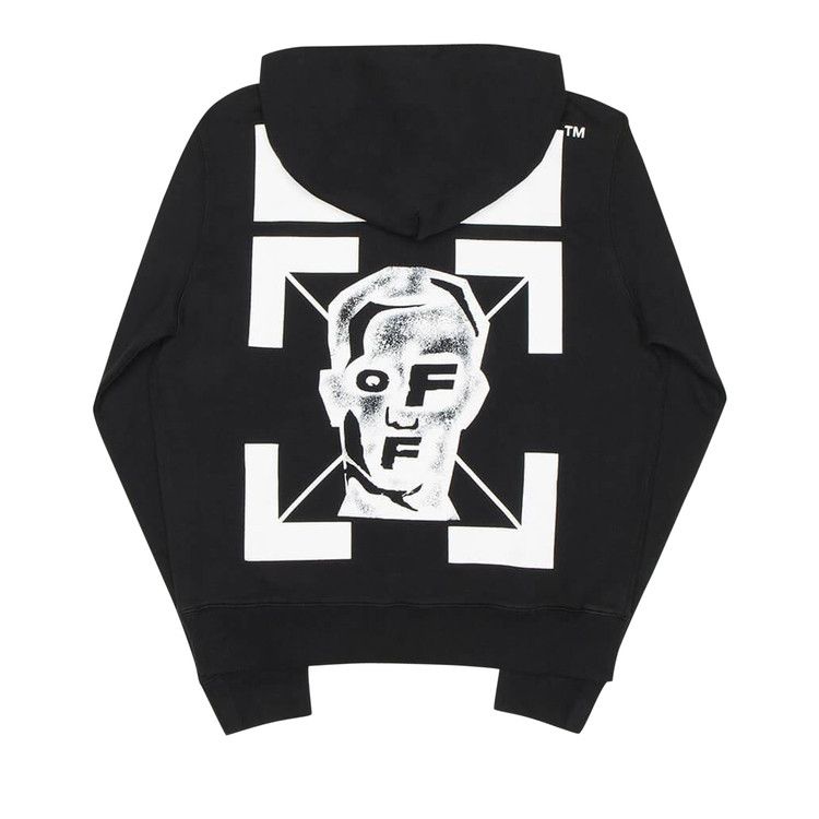 Off-White Cross Box Logo Hoodie Black/Red