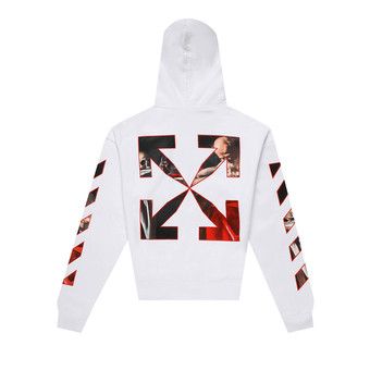 Buy Off-White Caravaggio Print Hooded Sweatshirt 'White/Black