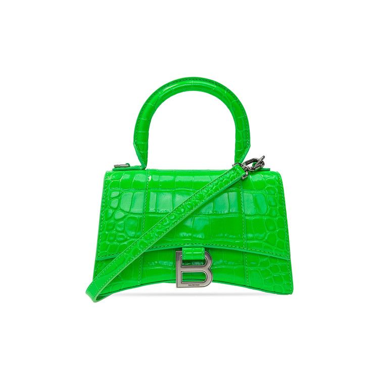 Balenciaga Xs Hourglass Top Handle 'fluo Green'